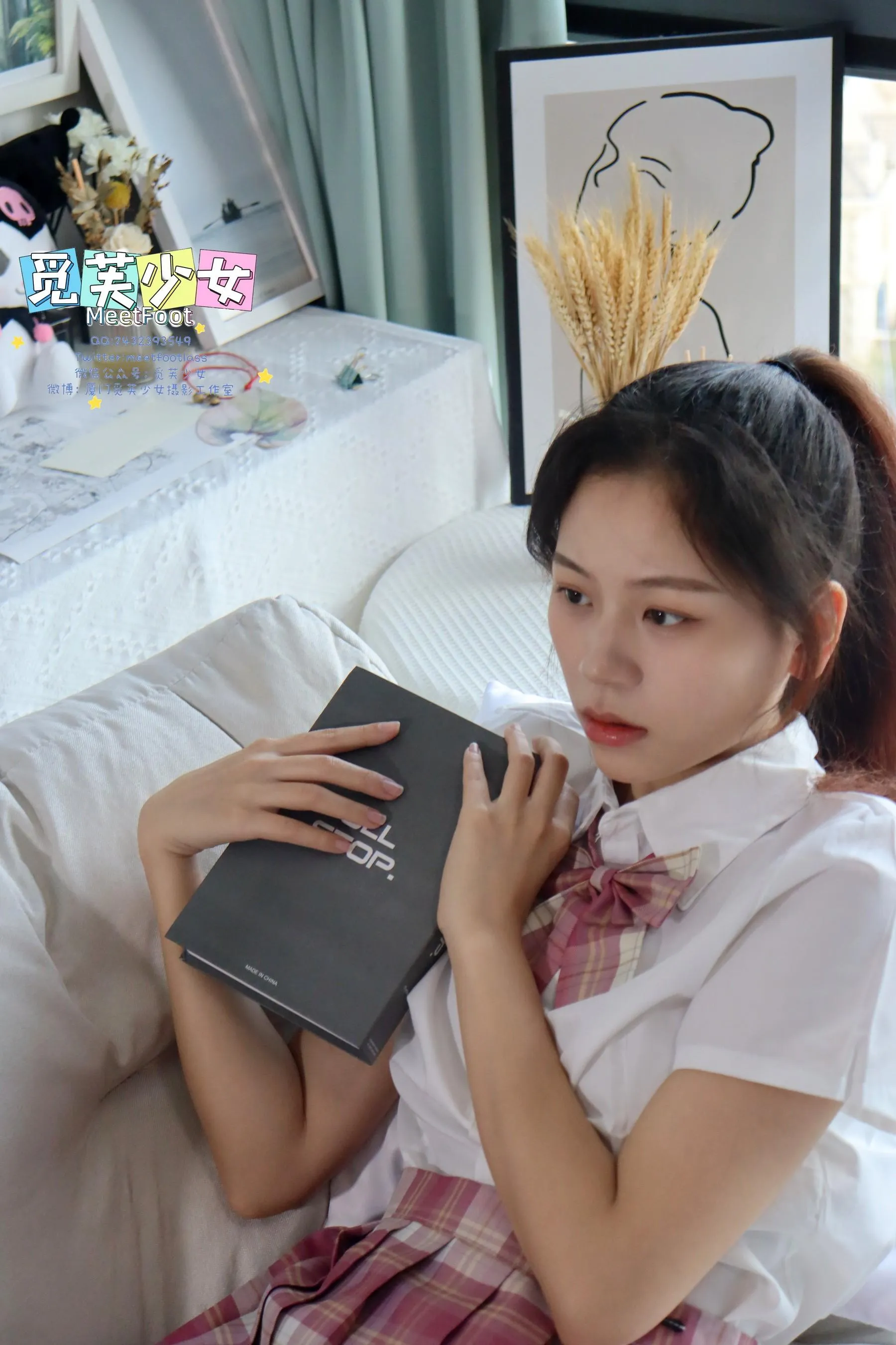 [觅芙少女]NO.006 初夏微风中扬起的马尾，是青春里最美的记忆 [133P]插图8